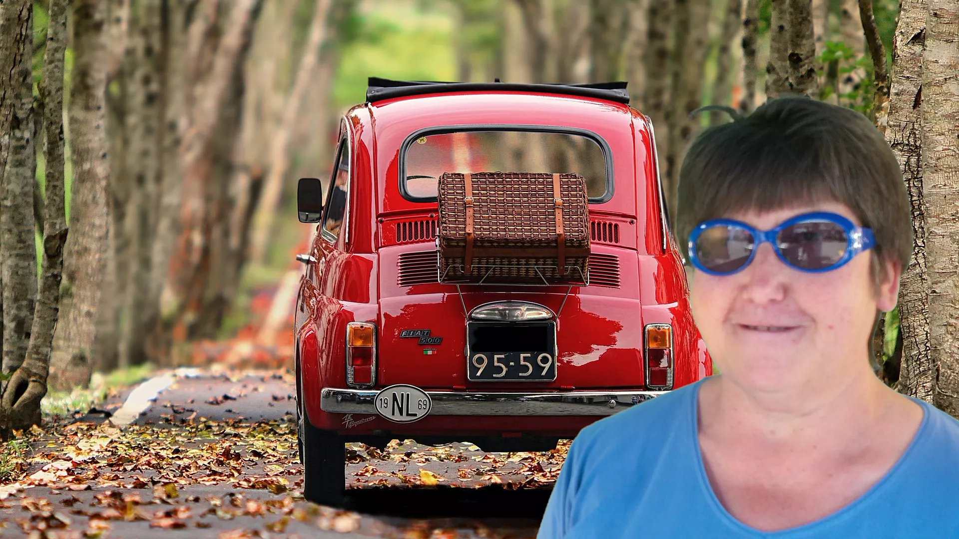 Gewerbeausstellung 5057 Reitnau - Elsbeth mit Fiat 500